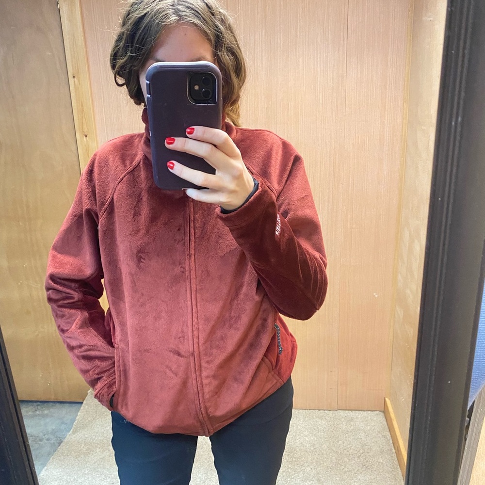 Mountain Hardware Wind Stopper M Red Monkey Fleece Full Zip Polartec Out… - Picture 12 of 14